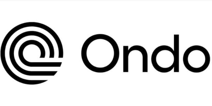 A black and white logo featuring a circular spiral design next to the word 'Ondo'.