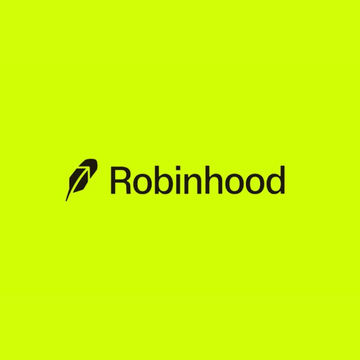 The image features the Robinhood logo and name in black on a bright lime-green background. It visually reinforces the news about Robinhood Chain surpassing $250 million in Uniswap Protocol volume shortly after its launch.