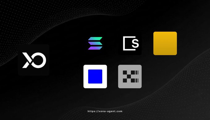 xto, sf, xs, ln, and xs are displayed on a black background with white polka dots.
