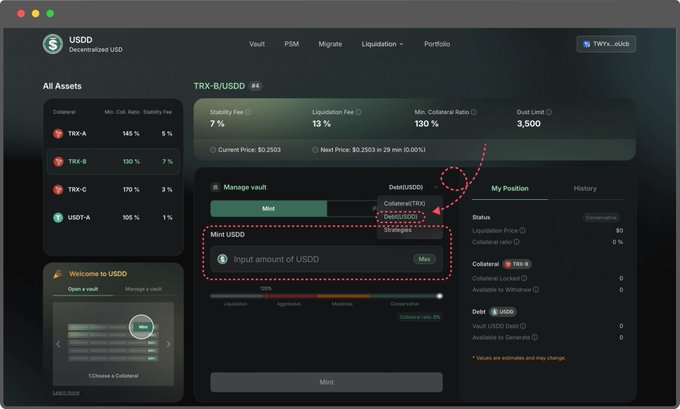 "USDD Vault Weekly Report - 2026.05.26 The latest USDD vault data provides a clear snapshot of how collateral-backed minting activity is distributed across different asset pools within the TRON ecosystem."