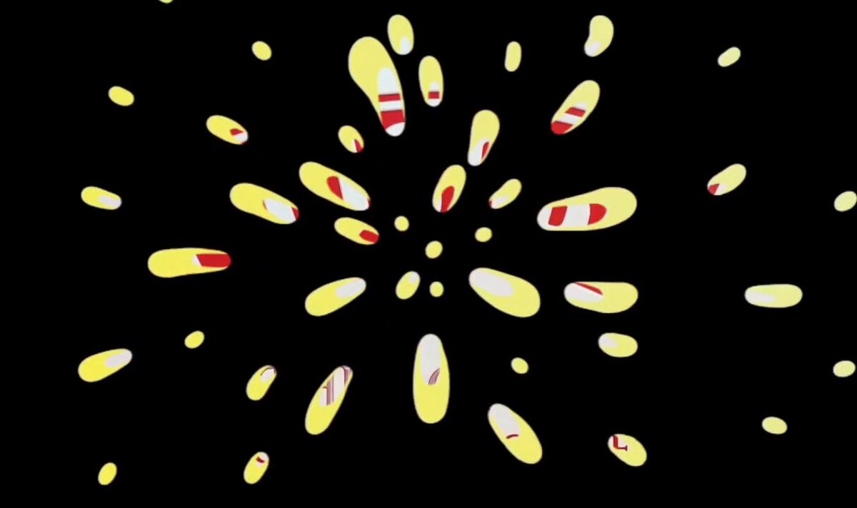 The image features a digital illustration of a fireworks display, with yellow sparks flying outwards from the center. The background is black, which contrasts with the vibrant yellow sparks. The image also includes text that reads "@ducobi digital collectibles arrive on @veve_official with the Mother of Pearl series. Blending traditional Korean artistic philosophy with contemporary designer toy culture."