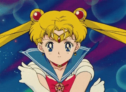 The image features a cartoon girl with blonde hair wearing a red and white outfit, standing against a blue background with bubbles floating around her. The caption below the image reads "finally I found a utility for Bitcoin for @saylor to be able to sell it for fiat". This suggests that there is an advertisement or promotional material related to Bitcoin, possibly targeting the cartoon girl as a potential customer.