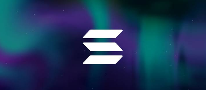 A logo consisting of three white stacked horizontal bars displayed over a green and purple aurora-like background.