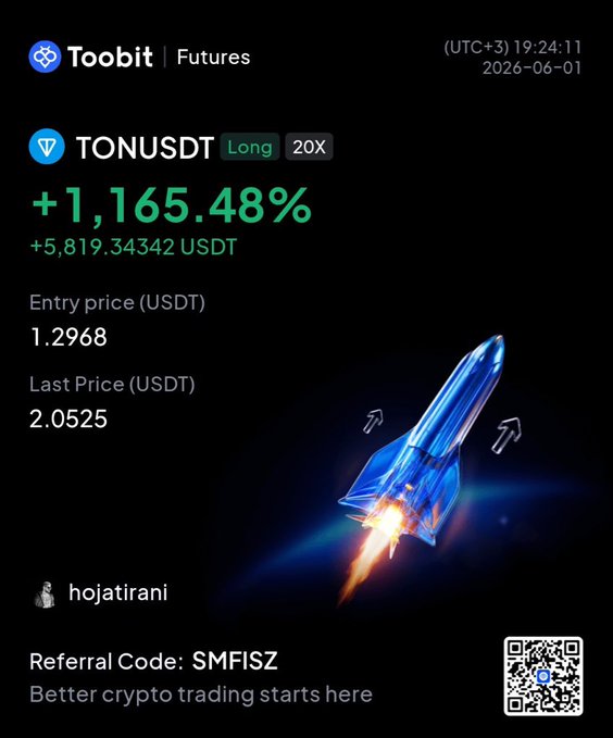 iddt (Identifier Directory Trusts) is a type of cryptocurrency, where users can invest in digital assets or tokens that represent future events or outcomes, such as the launch of a new product or a company's IPO. A good example is TONUSDT, which stands for Toobit TONUS DT (toobit t dot com), meaning it represents a token issued by the Toobit Future project, and it can be bought using fiat money like dollars or other cryptocurrencies. In the image on the post, there's an illustration of a rocket ship, possibly representing a new cryptocurrency launch or an upcoming blockchain-based product. The post appears to be a promotional message for TONUSDT, highlighting its future prospects and inviting users to invest in it.