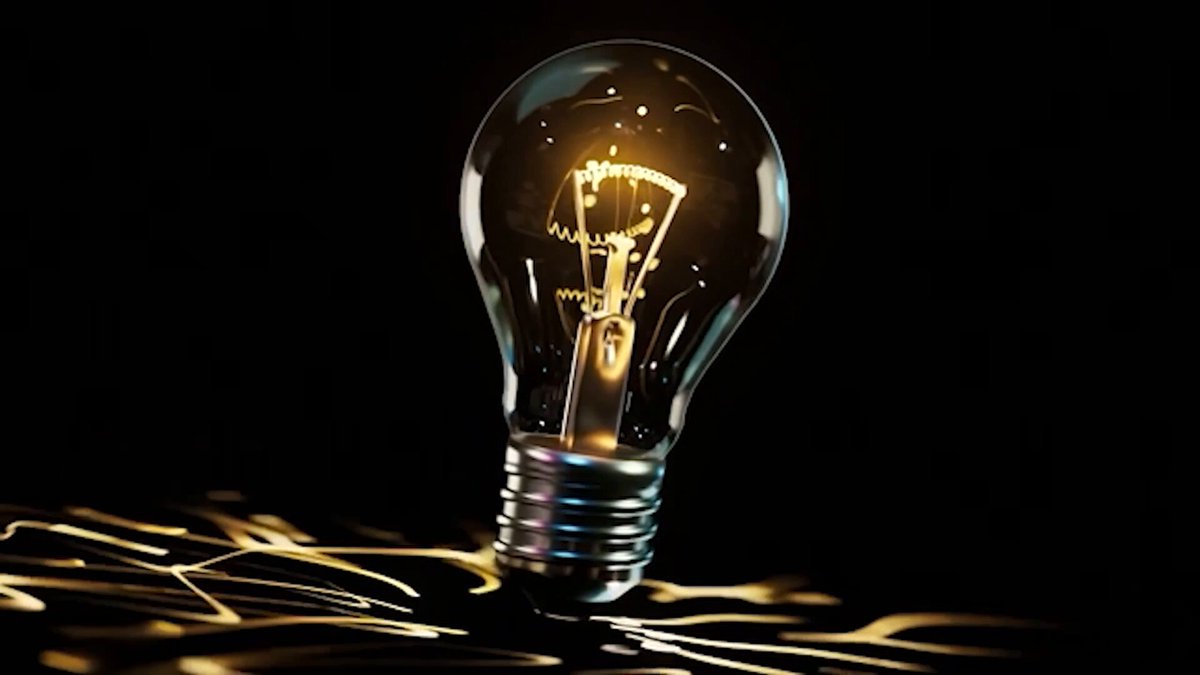 The image features a single lightbulb with its base sticking out of the top center of the frame. The lightbulb appears to be glowing brightly against a black background, creating an interesting contrast. The image also contains text that reads "Episode 60 of the Hurdle Rate", which suggests it might be related to cryptocurrency or blockchain technology.