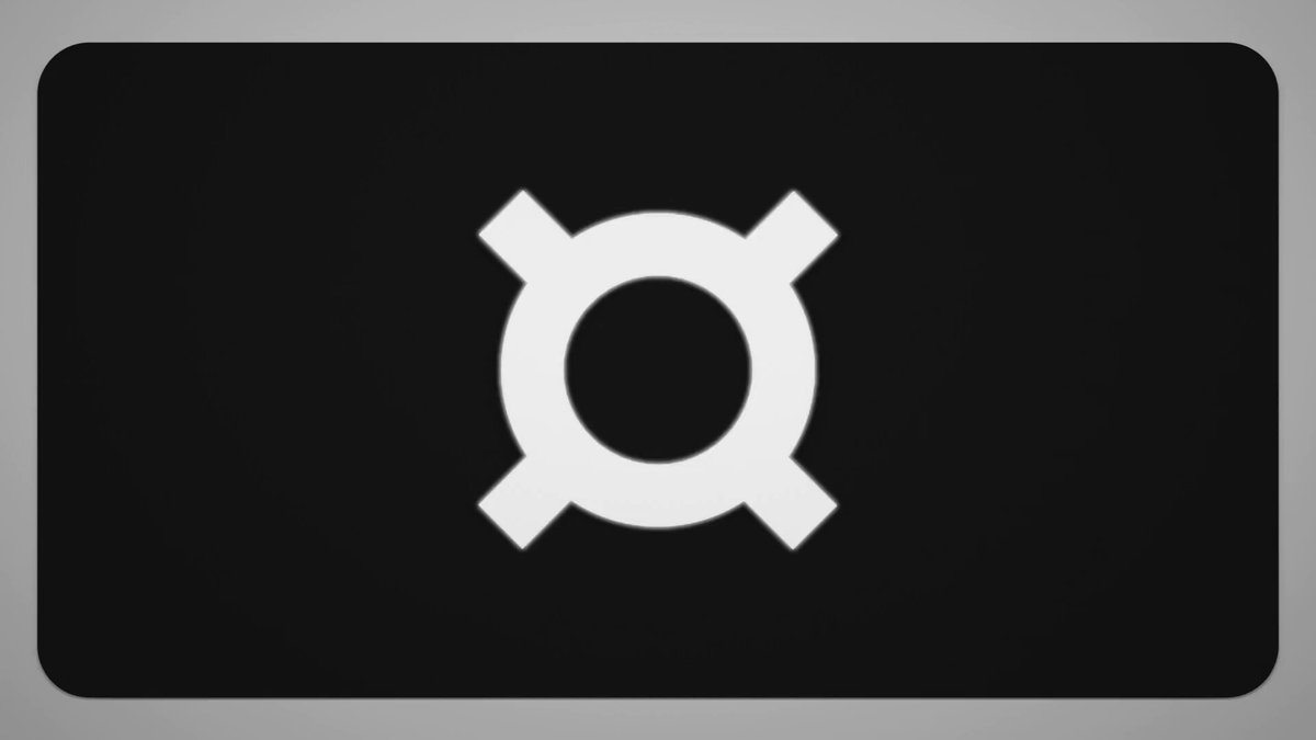 The image features a logo with a white cross within a circle or ring. The backdrop is black, making the cross stand out prominently against the monochrome setting. Below the logo, there is text that reads "frxUSD pegKeeper pools on @CurveFinance just hit $1 billion in trading volume frxUSD is the superior PegKeeper, offering DeFi more sustainable liquidity with yield-forwarding." The text focuses attention on the logo and explains its association to a specific cryptocurrency exchange.