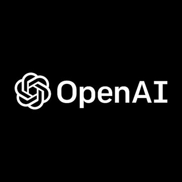 The OpenAI logo, featuring its distinctive interlocking knot symbol alongside the "OpenAI" wordmark in white on a black background, is shown as the context discusses OpenAI's Chief Scientist warning about AI safety concerns and the need to slow development.