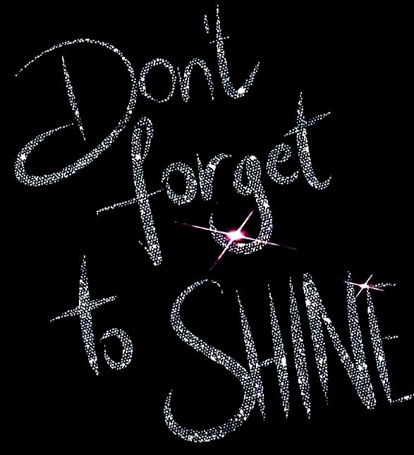 Glittering silver script on a black background reads "Don't forget to SHINE," with a pink starburst accenting the word "forget." The image's uplifting message complements the post's call to celebrate undiscovered artists through the BeastBeats nomination campaign.