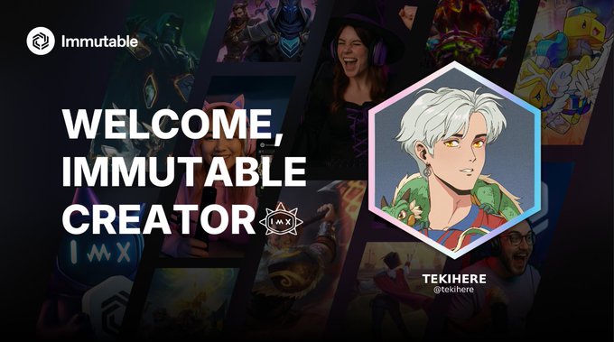 This screen capture of what appears to be the Web3 gaming community welcomes a new creator named Tihi here, or TKH, with a colorful anime character profile picture. The newcomers post echoes the community sentiment that going forward, working with this group is more than just a new gaming chain, it is joining a true family of Web3 gamers to share experiences and games.
