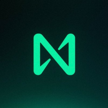 A stylized green "N" logo (the symbol for NEAR Protocol) glows against a dark background, visually representing the NEAR brand referenced in the announcement about NEAR Intents surpassing $22B in cumulative volume and accelerating fee capture to 29.5%.
