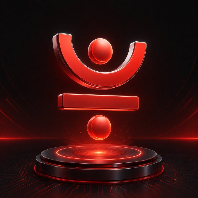 The image features a striking red symbol composed of two circles stacked on top of each other with a line connecting them. The symbol appears to be floating or hovering above a black background, creating an intriguing visual effect. The caption below the image reads "JUST’S Buyback & Burn mechanism continues strengthening the ecosystem Repurchased JST tokens are permanently burned Circulating supply gradually decreases Supports long-term sustainability". This suggests that the red symbol might represent a token or currency in a DeFi project, and its floating nature could be related to the concept of token burn.

The image is part of a series of posts on a social media platform, with the caption "JUST’S Buyback & Burn mechanism continues strengthening the ecosystem Repurchased JST tokens are permanently burned Circulating supply gradually decreases Supports long-term sustainability". The post seems to be discussing the concept of token burn and its impact on the DeFi ecosystem.