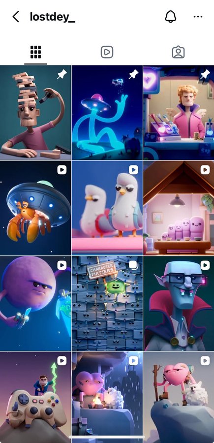 The image shows a collage of various cartoon characters, including a pink bird with a purple tail, an alien, and other cartoon characters. The collage is arranged in a grid format, with each character occupying its own square within the frame. The caption at the bottom of the image reads "show him why @OthersideMeta is the place to build." This suggests that the collage might be used as a visual representation or advertisement for a particular brand or service related to cartoon characters and digital media.