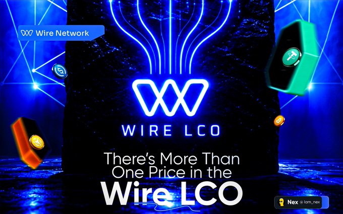 The image is a promotional graphic for Wire Network's "Wire LCO," featuring its "W" logo alongside the tagline "There's More Than One Price in the Wire LCO," which visually reinforces the post's explanation that the LCO uses multiple tranche-based prices rather than a single fixed price.