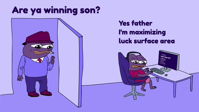 The image features a cartoon depiction of two people, one wearing a hat and the other sitting at a desk with a computer monitor. They are engaged in playing video games together. The caption below the image reads "Are ya winning son?".