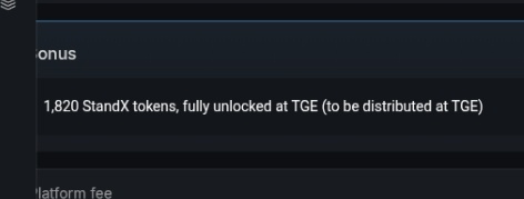 The image features a gray background against which there is white text. The main part of the image displays text in an electronic style, possibly indicating some information or instructions related to stand X tokens or gaming platforms. Below this line, there are three bullet points written out. The first bullet point provides details about how many stand x tokens were earned and their value. The second bullet point states that these rewards came from just three pieces of content. Lastly, the image also highlights a campaign titled "Just 3 quality posts earned me 1,820 รับสาม" by Kaito, which furthers the concept that quality content can yield significant rewards in this context involving stand x tokens and gaming platforms.