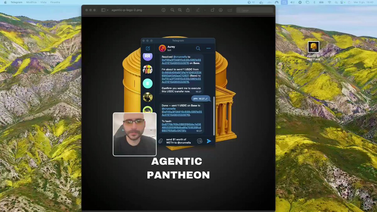 The image features a man's face with his name displayed, along with a computer screen displaying an advertisement for a product or service. The text "I really like what @Aurey_ai is building!" indicates that someone has posted about this person on social media platforms. Additionally, the post mentions that it is powered by "@1clawAI" and "@lifiprotocol". This information suggests that the man's name might be related to a product or service being advertised, possibly in the form of an app or a digital platform. The image also shows a computer screen with a picture of a building on it, which could be part of the advertisement or simply a visual element used for sharing content online.