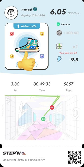 A poster for a walker's challenge features an image of a person wearing blue sneakers, and text that describes the challenge and its goals. It says that participants are encouraged to keep track of their walking distance and time using an app called "stepn", and the app displays progress in real-time on a graph with "GST" being the unit for measuring distance and "StepNGO" indicating that the data is being used by StepN.