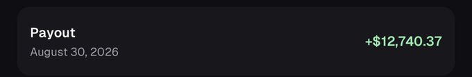 The image displays a payout record showing "+$12,740.37" on August 30, 2026, reflecting the substantial earnings the user earned from calling out memecoins—comparable to an NBA player's salary, as mentioned in the caption.