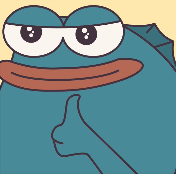 A cartoon blue frog with big expressive eyes gives a thumbs-up against a pale yellow background, conveying an approving and optimistic vibe that matches the post's excitement about $AVAX, $Ferdy, and $Makooor as "Avalanche season is loading."