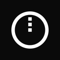 A white information 'i' icon is displayed inside a circle on a black background.