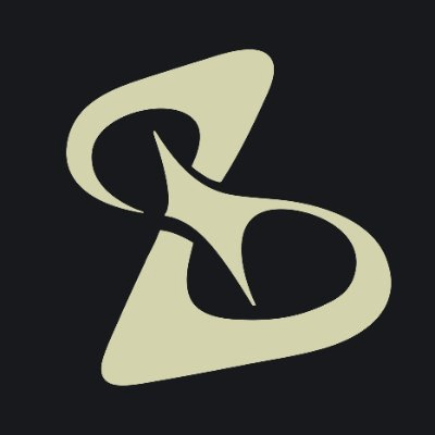 The image features a logo with an arrow pointing downwards, which is composed of two lines that form an X shape. The letters "B" are prominently displayed at the bottom center of this design. The background color of the image is black, providing a stark contrast to the white elements in the logo. The text "New Project on MegaETH (Trading Infrastructure for Consumer Applications + MOSS Related Speculation)" is also present within the image.
