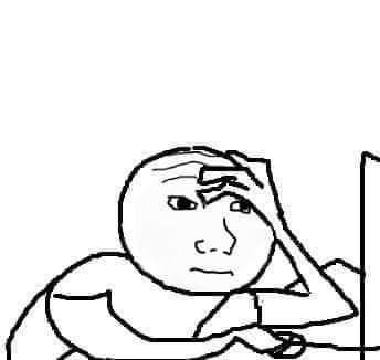 A simple line drawing shows a cartoon figure with a hand on their forehead, staring intently at a computer screen with a focused, slightly anxious expression—capturing the intensity of someone working late to hunt for small daily earnings, as referenced in the caption about grinding for $10.