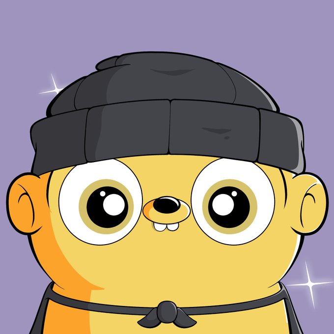 The image features a cartoon character wearing a black hat and a yellow shirt. The character has big eyes and a wide smile, giving off a friendly vibe. The background of the image is purple with white stars scattered throughout, adding a whimsical touch to the scene. The caption below the image reads "Real talk about @FugzOfficial While new mints keep pumping off hype and zero substance, Fugz is actually building a real brand/IP. Fuzzy Gopherz... chaotic little gremlins with personality that people actually connect with." This statement connects the character in the image to the concept of Fugz, a company known for its humorous and quirky approach to marketing.