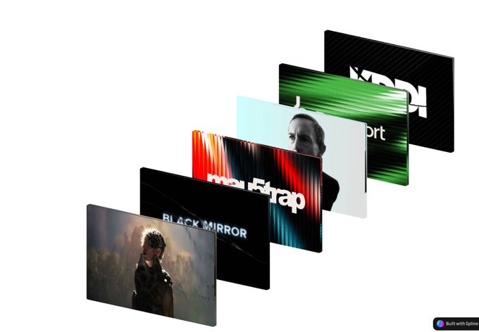 The image displays a fan-arranged stack of five movie posters—including Black Mirror, Mad Max: Fury Road, Joker, and Blade Runner 2049—showcasing popular films. The accompanying post discusses KORUS's demonstration in Claude, where an AI agent autonomously finds, licenses, and remixes songs through an MCP integration, illustrating how AI is reshaping creative industries like those depicted by the featured films.