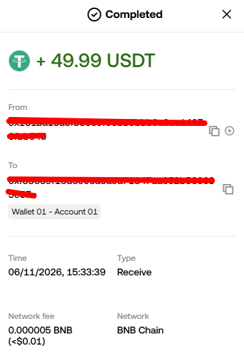 The image shows a screenshot of an account's transaction details, including a balance of 50 units of currency with a Bitcoin payment. The text indicates that the transaction was completed successfully. In the background of the image, there is a reference to an @axisrobotics event happening on June 26th, but it does not provide additional information about the nature or purpose of the event.