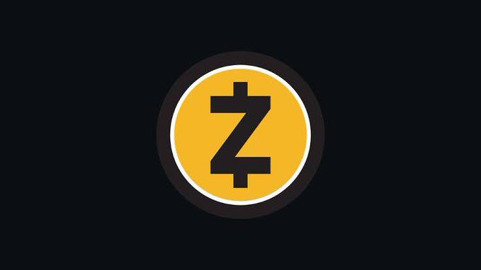 A Zcash cryptocurrency logo featuring a stylized 'Z' symbol in dark gray on a yellow circle with a black background.