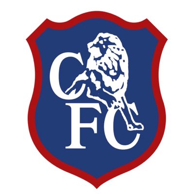 The Chad FC logo, a shield-shaped crest in blue and red featuring a white lion and the letters 'CFC'.