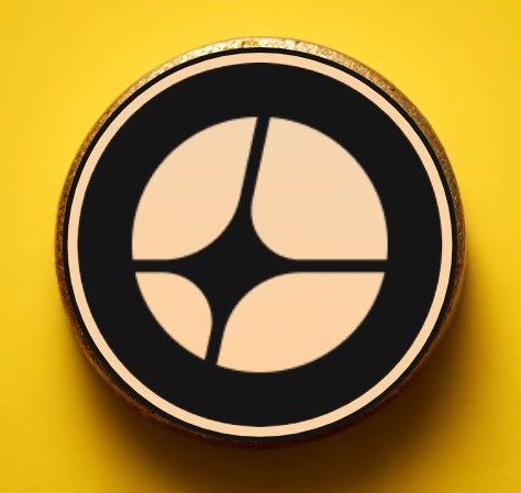 The image features a close-up of a coin with an eye icon symbolizing money, set against a vibrant yellow background. The black and white logo stands out prominently within this color scheme. At the bottom of the image, there's text that reads "I don't want money but I wish I bought projects later". This text provides context to the image and can be related back to the post about investing in cryptocurrencies or digital assets.