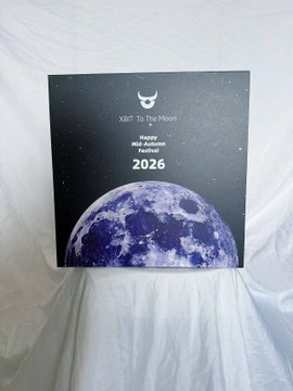 A calendar page titled 'Visit To The Moon' showing 'happy new year' and '2026' with an illustration of the Earth and Moon.