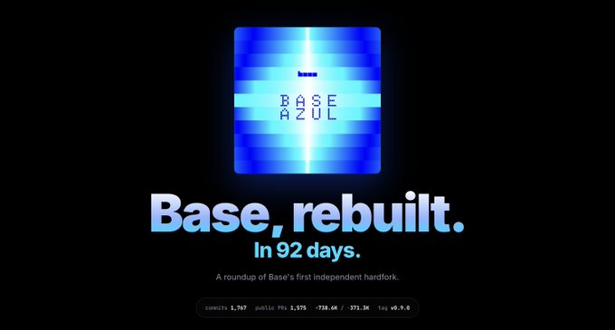 The image features a banner for a website called "Base Azul" with a blue background, white text, and an image of a blue square. The banner also includes a link to the website's homepage, which reads "base azul wrapped by @danyalprout". This suggests that the website is promoting its own wrap-around service for Base Azul, possibly offering additional features or customization options beyond what is available on the original product.