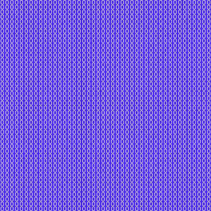 The image features a pattern of blue circles, with each circle being slightly larger than the one before it. The arrangement of these circles creates an interesting visual effect that draws attention to their size difference. The background color of the image is a solid shade of blue, which further emphasizes the prominence of the circles and their relative positions within the frame.