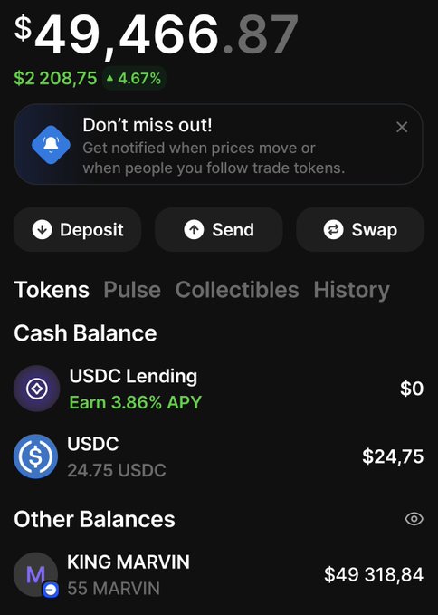 The image shows a cell phone screen displaying information about a cryptocurrency trading app called My @farcaster. The app's status bar indicates that there are currently no transactions or balances for any of its listed cryptocurrencies, including Bitcoin Cash. The user has not yet made any transactions and is waiting to do so.