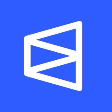 The image displays a white stylized logo featuring angular geometric shapes on a blue background, resembling a triangular design. Given the post's mention of prediction markets like Polymarket and Binance, the logo likely represents a prediction or trading platform related to the discussion of World Cup-driven market hype.