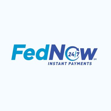 The image features a logo for a company called FedNow that offers instant payments services. The logo consists of blue text with white accents, displaying the words "FedNow" and "Instant Payments". Below this logo, there's an image of a clock with the numbers 1 through 12 on it, which is part of the FedNow ecosystem. This clock represents the 24-hour availability of instant payments provided by the company. The post also mentions that Hedera is being integrated into the FedNow ecosystem and highlights real-world payment use cases to connect users to U.S. payment rails.