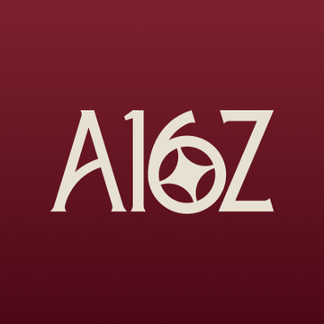 The image features a logo with the words "A16Z Canton Network" written in white text against a red background. The letters are arranged in a way that they stand out prominently, making them easily readable from a distance. The bold use of color and font helps draw attention to the company's name and message.