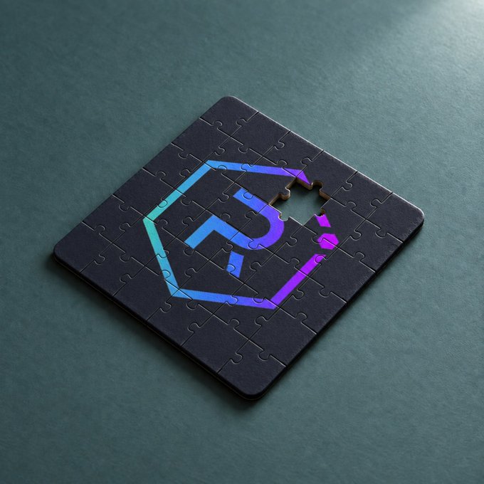 A black jigsaw puzzle on a green surface features a vibrant blue-to-purple gradient Solana logo with one missing puzzle piece, visually echoing the post's suggestion that something is amiss with the Solana project.