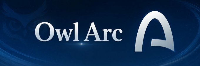 A logo banner with a dark blue background displays the text 'Owl Arc' next to a stylized 'A' emblem.
