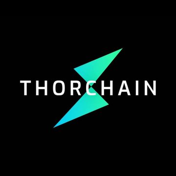 The image displays the THORChain logo, featuring a teal lightning bolt above the text "THORCHAIN" on a black background. This relates to the post, which discusses how the cryptocurrency exchange THORChain has refused to freeze funds being laundered by a hacker, who is converting stolen ETH into BTC through its platform.