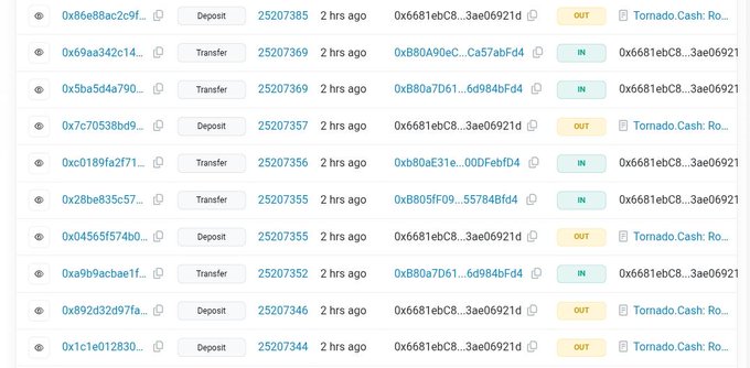 An image showcasing an extensive spreadsheet filled with numerous rows and columns detailing various transactions. Some of the text indicates that Alephium Bridge has been compromised due to a malicious event emission, which can potentially impact the security of users' funds. The posts provide updates on the situation, such as a warning about guardian keys or the integrity of transactions. The primary focus seems to be understanding and responding to this incident in order to minimize its effects on users' accounts.