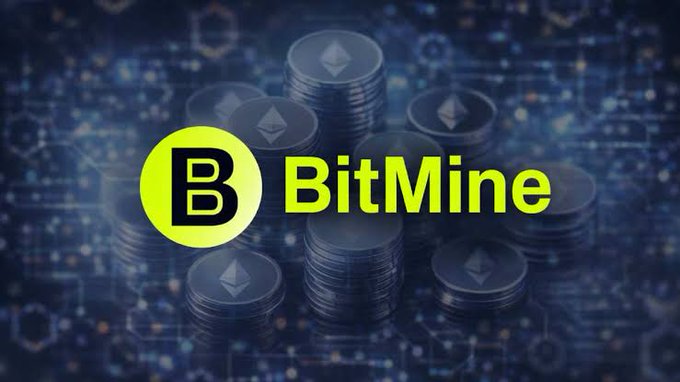 The image features an advertisement for Bitmine, a cryptocurrency exchange platform. The main focus of the image is a stack of coins, which are the central element of the advertisement. There are at least 13 stacks of coins visible in various sizes and positions within the frame. The text "BITMINE" is prominently displayed above the coin stacks, indicating that they represent the Bitmine cryptocurrency exchange platform.

The post also mentions that Bitmine has added another 26,497 ETH to its holdings, strengthening its position as the world's largest Ethereum treasure. This information is likely meant to highlight the company's growth and success in the cryptocurrency market. The image conveys a sense of abundance and prosperity associated with the Bitmine platform.