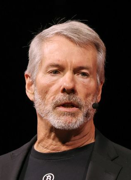 A close-up photo of Michael Saylor, the co-founder of Strategy (formerly MicroStrategy), with the accompanying post reporting that his company sold $337 million in $MSTR stock while adding $132 million in STRC buybacks.