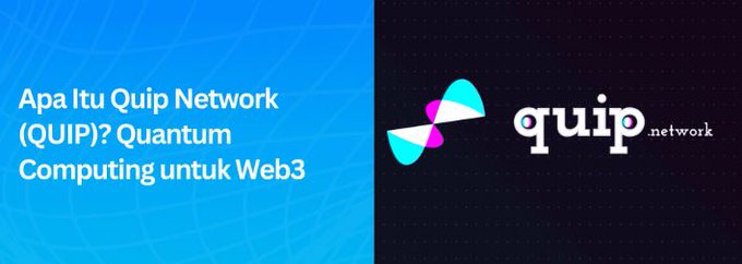 The image features two logos side by side against each other. The top logo displays "Quip Network" with a blue background and white text, while the bottom logo has a black background and white text that reads "What I value most right now is conscious building.". Both logos are related to the concept of conscious building or problem-solving through networks.