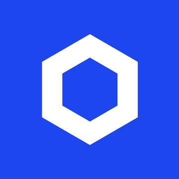 The image features a blue square with a white hexagon shape at its center. The background of the image is blue, which complements the white hexagon perfectly. There are no other objects or texts present in the image.
