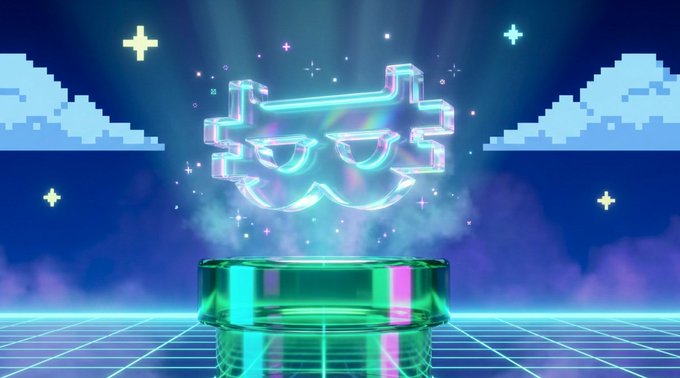 The image features a green glass jar with a pair of glowing eyes, which appears to be emitting a bright light or glow. The jar is placed on a blue grid patterned surface, creating an interesting contrast between the transparent material and the colorful background. The caption "2- Nakamoto Games $NAKA Linktree" suggests that this image might be related to a video game or digital artwork featuring the character "Nakamoto".