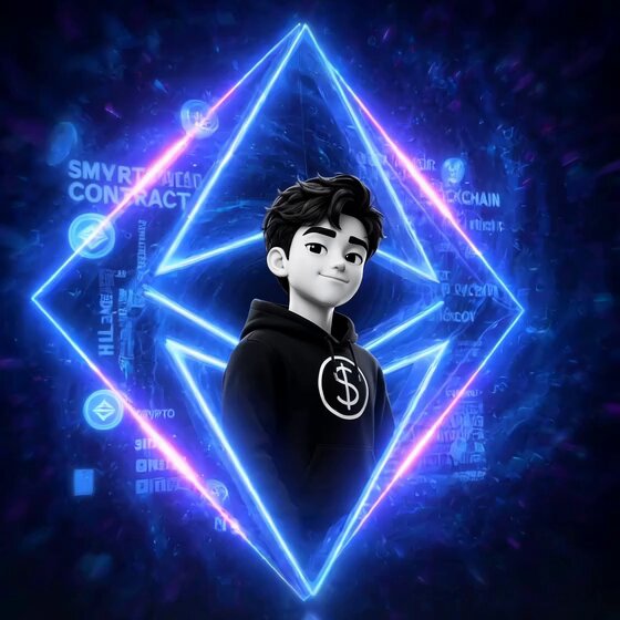 The image features a cartoon boy wearing a hoodie with a dollar sign symbol on it, standing against a blue background that has neon lines surrounding him. The caption of the image reads "A Rede Ethereum (ETH) está dominando o jogo das criptomoedas! A Ethereum não é só uma blockchain ... Com ela é possível criar aplicativos descentralizados (dApps), DeFi, NFTs, tokenização de ativos e muito mais". The image is related to the post because it features an illustration of a boy wearing a hoodie with a dollar sign symbol on it and standing against a blue background that has neon lines surrounding him. This could be interpreted as a visual representation of the concept of cryptocurrency, specifically Ethereum, which is often associated with digital currency and blockchain technology.