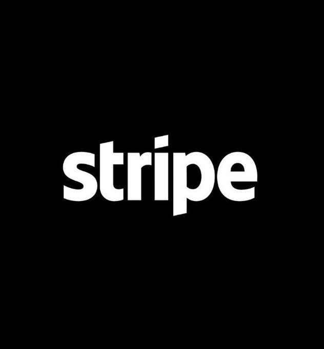 The white 'stripe' company logo appears in its signature typeface against a solid black background.